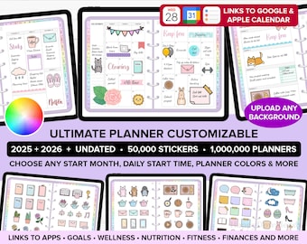 2025 Goodnotes Planner iPad Planner Notability Planner Digital Journal 2025 Digital Planner Daily Planner Weekly Planner Goodnotes Template