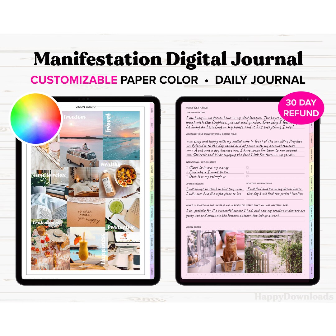 Digital Journal for Manifestation, Law of Attraction, Digital Journal ...