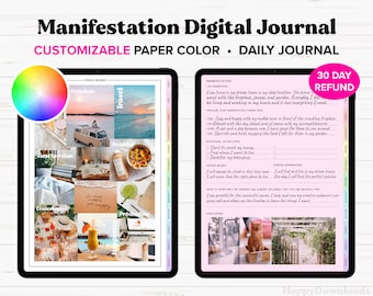 Digital Journal for Manifestation, Law of Attraction, Digital Journal, Goodnotes Journal, Digital Manifestation Journal, Manifesting Journal