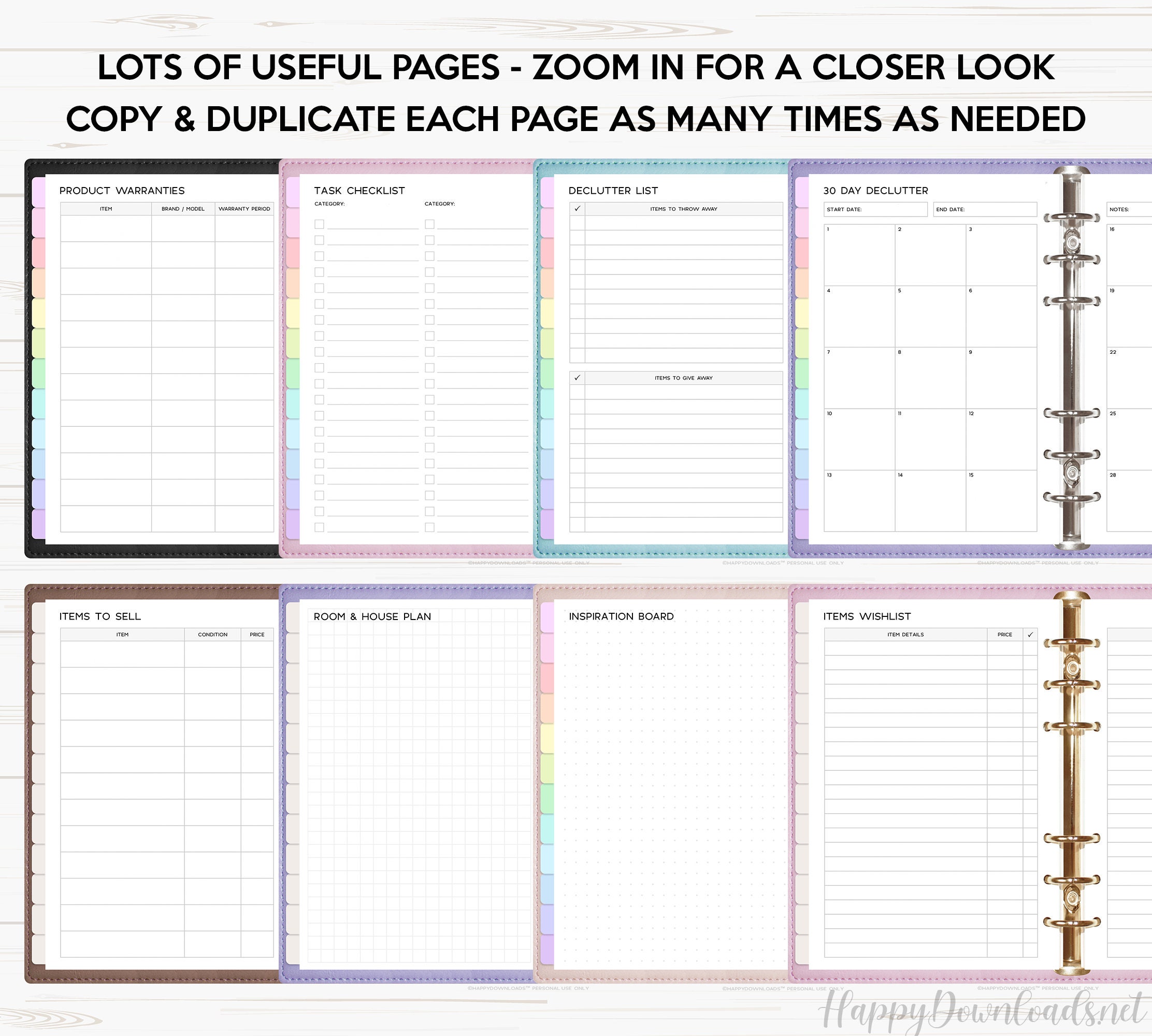Household Digital Planner Home Digital Planner Inserts Goodnotes ...
