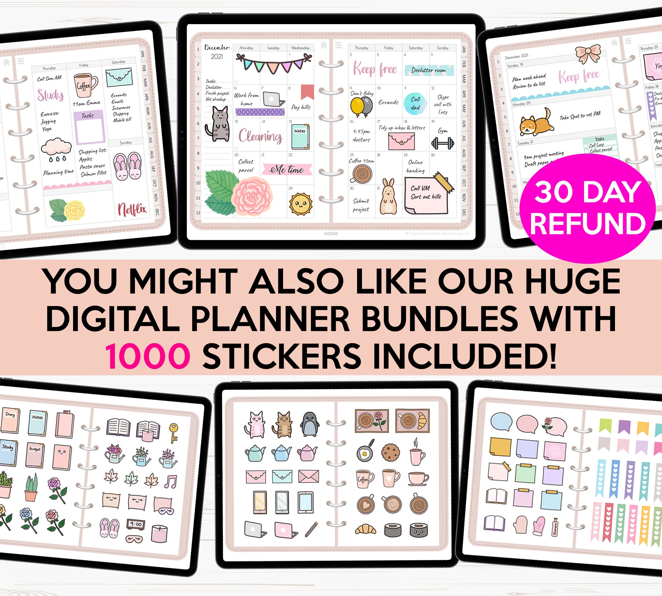 Student Digital Stickers, Goodnotes Stickers, Student Stickers, Digital ...