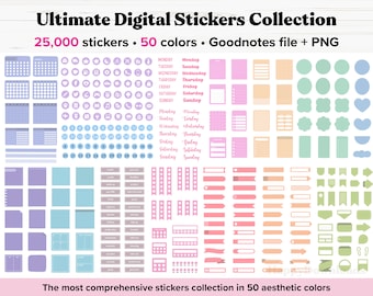 Goodnotes Stickers, Functional Planner Stickers, iPad Stickers, Goodnotes Digital Stickers, Goodnote Stickers, Digital Planner Stickers, PNG