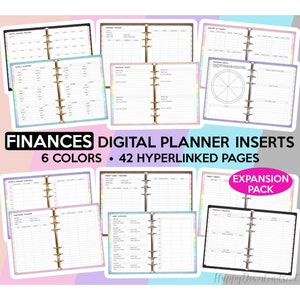 Finances & Budgeting Digital Planner Financial Planner Goodnotes Budget Tracker Budget Planner Finance Planner Budgeting Planner Inserts