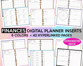 Finances & Budgeting Digital Planner Financial Planner Goodnotes Budget Tracker Budget Planner Finance Planner Budgeting Planner Inserts