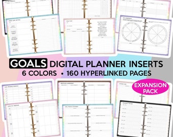 Goal Digital Planner Digital Goal Planner Goodnotes Template Goal Setting Digital Planner Goal Tracker Goodnotes Planner Goals Planner