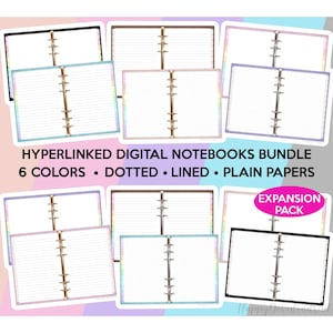 Digital Notebook iPad Notebook Goodnotes Notebook Student Digital Notebooks Digital Note Paper Digital Notes Template Digital Notepad