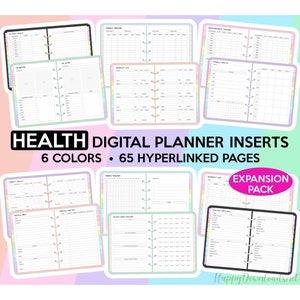 Health Digital Planner Health Planner Fitness Planner Health Tracker Medical Planner Workout Tracker Goodnotes Template Workout Planner