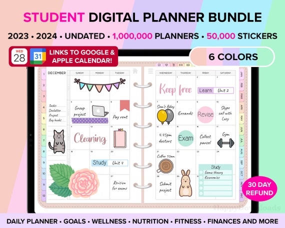 Student Digital Planner 2023 2024 Goodnotes Planner Notability - Etsy