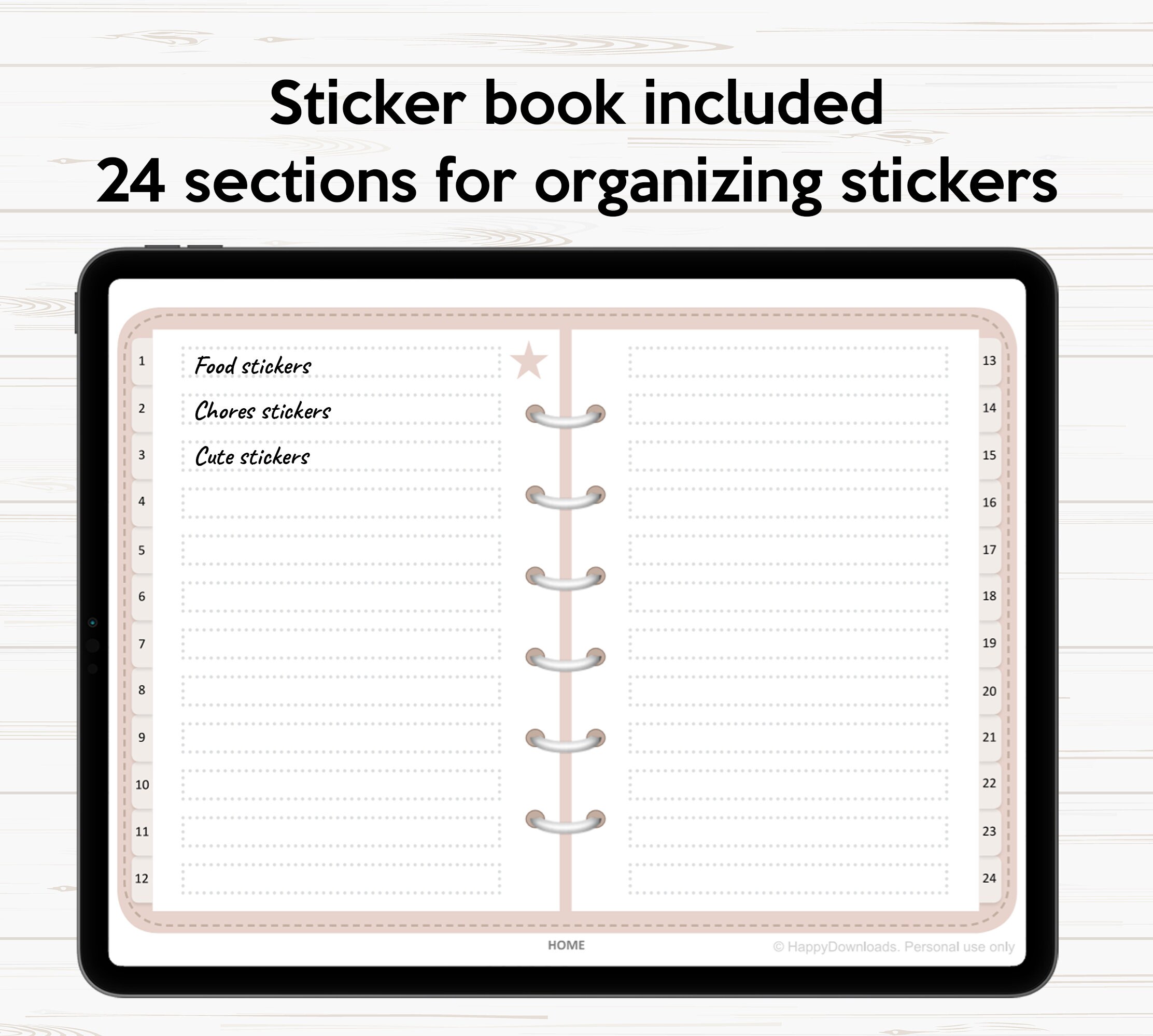 Goodnotes Digital Stickers Book 160 Stickers Pack Goodnotes Etsy