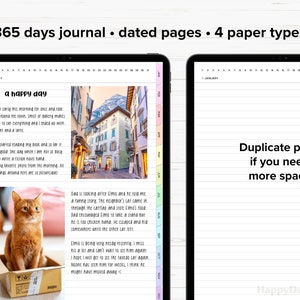 Digital Journal, Digital Daily Journal, 365 Journal, Goodnotes Journal, Hyperlinked, iPad Journal, Notability Journal, Digital Journals bild 3