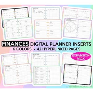 Finances & Budgeting Digital Planner Budgeting Planner Inserts Budget Tracker Budget Planner Finance Planner Goodnotes Financial Planner