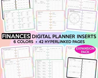 Finances & Budgeting Digital Planner Budgeting Planner Inserts Budget Tracker Budget Planner Finance Planner Goodnotes Financial Planner