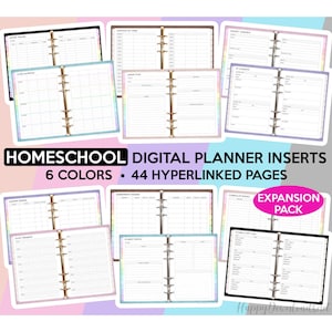 Homeschool Digital Planner Homeschool Planner Digital Goodnotes Template Homeschool Goodnotes Planner Home School Planner Academic Planner
