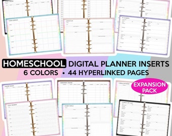 Homeschool Digital Planner Homeschool Planner Digital Goodnotes Template Homeschool Goodnotes Planner Home School Planner Academic Planner