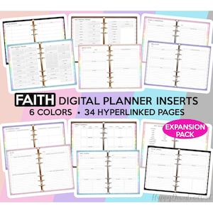 Faith Digital Planner Faith Planner Christian Planner Bible Study Planner Planner Bible Reading Devotional Planner Goodnotes Faith Journal