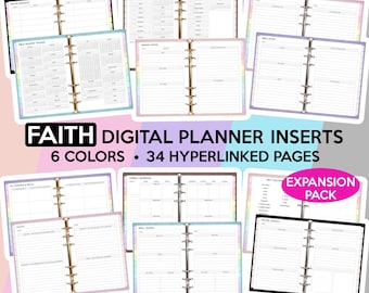Faith Digital Planner Faith Planner Christian Planner Bible Study Planner Planner Bible Reading Devotional Planner Goodnotes Faith Journal
