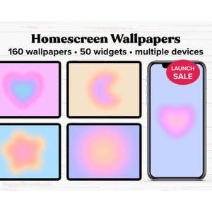 Aesthetic Gradient iPad Wallpaper, iPhone Wallpaper, iPad Theme, Desktop Wallpaper, Phone Wallpaper, Digital Wallpaper, Macbook Wallpaper