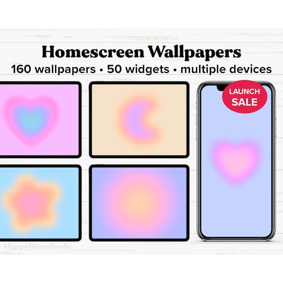 Aesthetic Gradient iPad Wallpaper, iPhone Wallpaper, iPad Theme, Desktop Wallpaper, Phone Wallpaper, Digital Wallpaper, Macbook Wallpaper