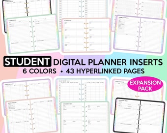 Student Digital Planner Goodnotes Student Template Study Planner Academic Planner College Planner School Planner Student Planner