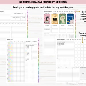 Digital Reading Journal Digital Reading Planner Reading image 7