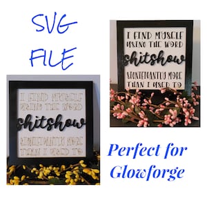 Shitshow SVG / Digital Download / Glowforge Ready