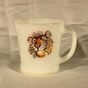 Vintage Fire-king Tiger Esso Mug or Bowl Choice Anchor