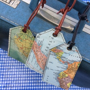 Vintage Map Luggage Tag image 4