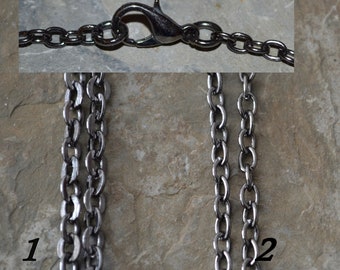 Bijou chaîne noire bronze