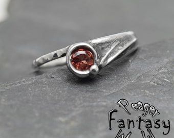 Garnet Ring,Sterling silver Womens ring,Statement ring,gemstone ring,Stone ring,Fashiom,gift for women,handmade ring