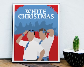 White Christmas Poster, Bing Crosby, Danny Kaye, Rosemary Clooney, 1950s Movie, Classic Movie, Musical, Minimalist Movie Poster
