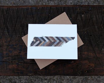 Herringbone Tennessee Folded Note Card