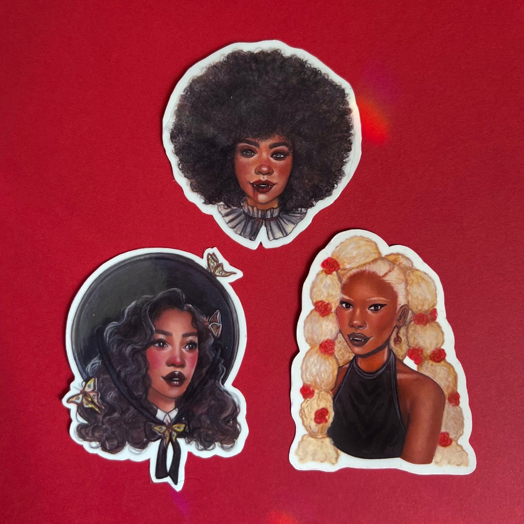 Spooky Girl Stickers Etsy