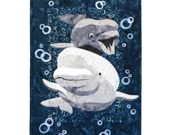 Wildfire Designs Alaska Baby Beluga Whale Applique Quilt Pattern
