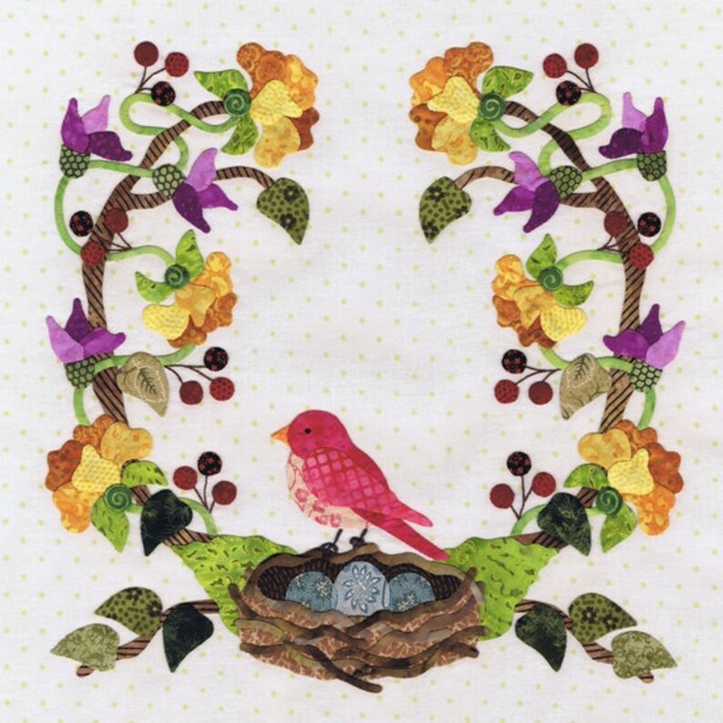 P3 Designs Baltimore Spring Floral Applique Quilt Pattern Set Etsy