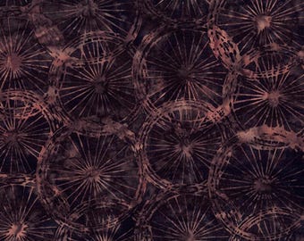 Hoffman Fabrics Cappuccino Wagon Wheels Batik Fabric W2599-610-Cappuccino