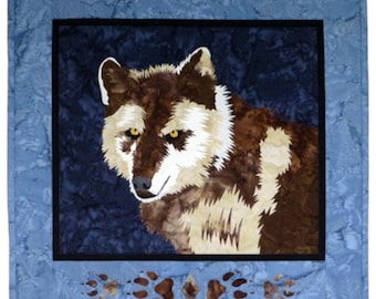 Wildfire Designs Alaska Within His Sight Wolf Applique Quilt Pattern