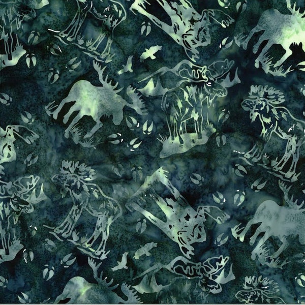 Hoffman Fabrics Riviera Bull Moose Batik Fabric S2344-559-Riviera