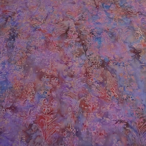 Hoffman Fabrics Dewdrop Lupine Flower Batik Fabric F2029-462-Dewdrop