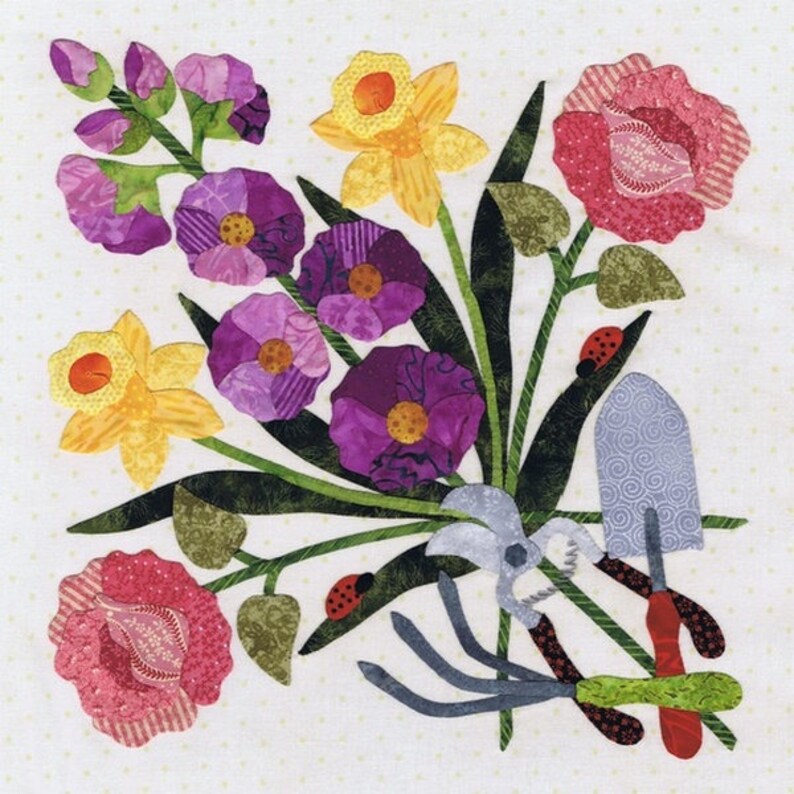 P3 Designs Baltimore Spring Floral Applique Quilt Pattern Set Etsy