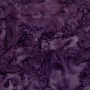 Hoffman Fabrics Watercolors Zinfandel Purple Batik Fabric 1895-390-Zinfandel