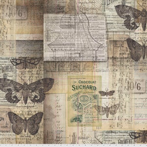 Tim Holtz Foundations Neutral Melange Cotton Fabric by Free Spirit PWTH001.Neutral