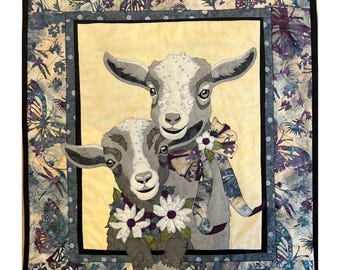 Toni Whitney Design Kiddin Around Baby Goat Applique Quilt Pattern