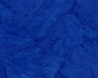 Hoffman Fabrics Watercolors Cobalt Blue Batik Fabric 1895-17-Cobalt