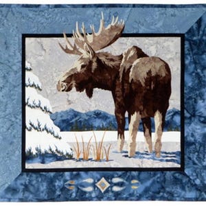 Wildfire Designs Alaska Moose n Spruce Applique Quilt Pattern