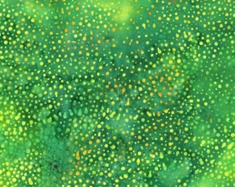 Hoffman Fabrics Dot Grass Green Batik Fabric 885-115-Grass
