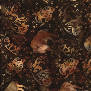 Hoffman Fabrics Bourbon Bison Buffalo Batik Fabric S2352-572-Bourbon