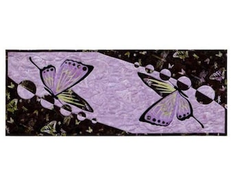 Wildfire Designs Alaska Into the Wild Butterflies Table Runner Traditional Applique Quilt Kit
