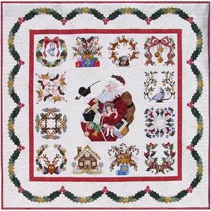 P3 Designs Baltimore Christmas Holiday Applique Quilt Pattern Set