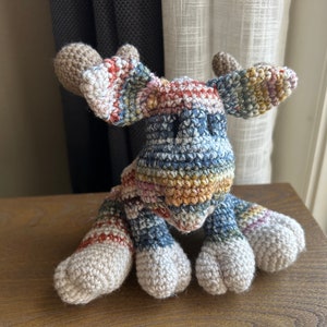 Handmade Crochet Montana the Moose Baby Toy, Stuffed Animal Gift, Baby Shower Decor