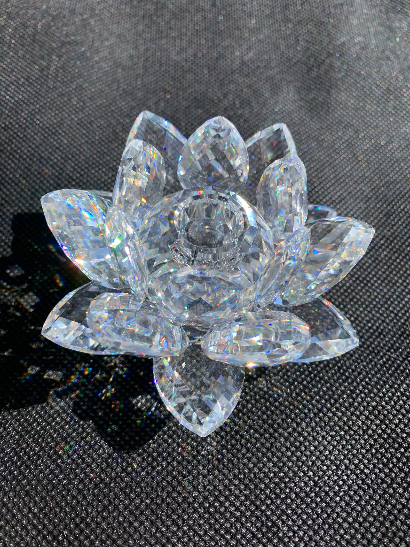 Swarovski Crystal Medium Water Lily Candle Holder with Etsy